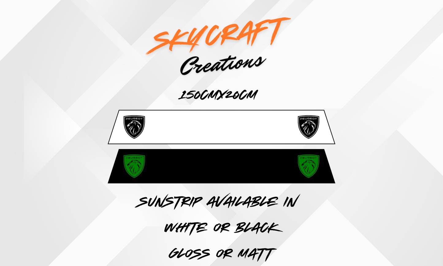 Peugeot Logo Sun Strip
