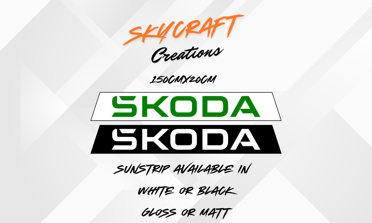 Skoda Logo Sun Strip