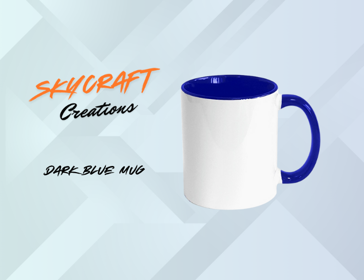 Personalised 11oz Mug - Dark Blue
