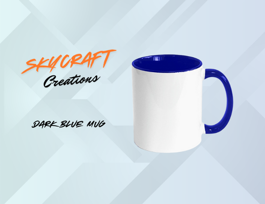 Personalised 11oz Mug - Dark Blue