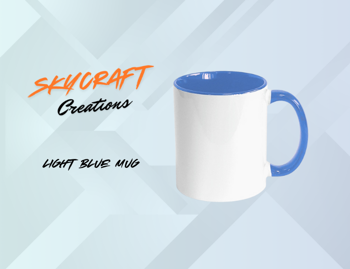 Personalised 11oz Mug - Light Blue