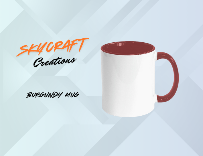 Personalised 11oz Mug - Burgundy