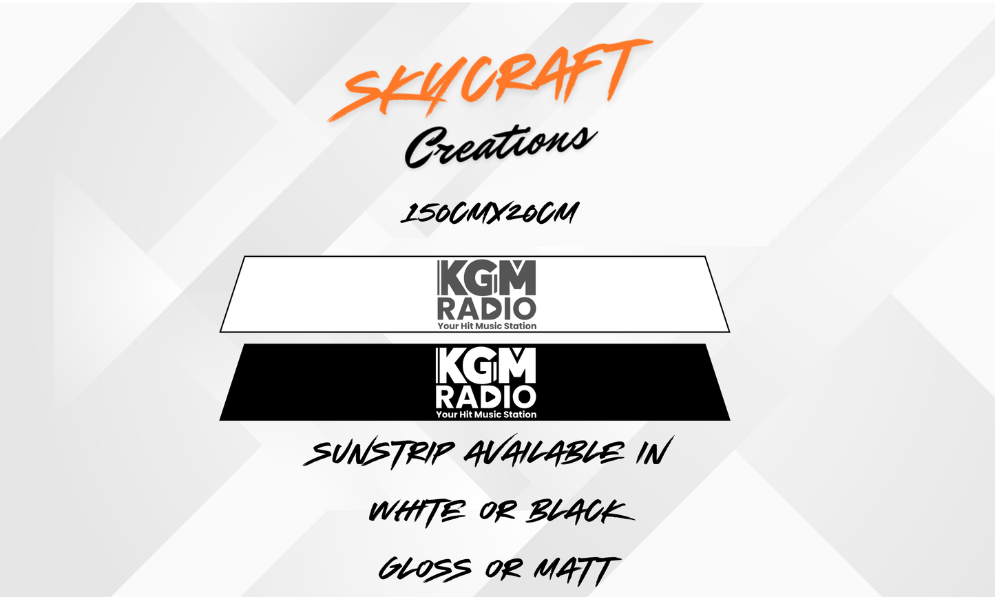 Custom Logo Sun Strip