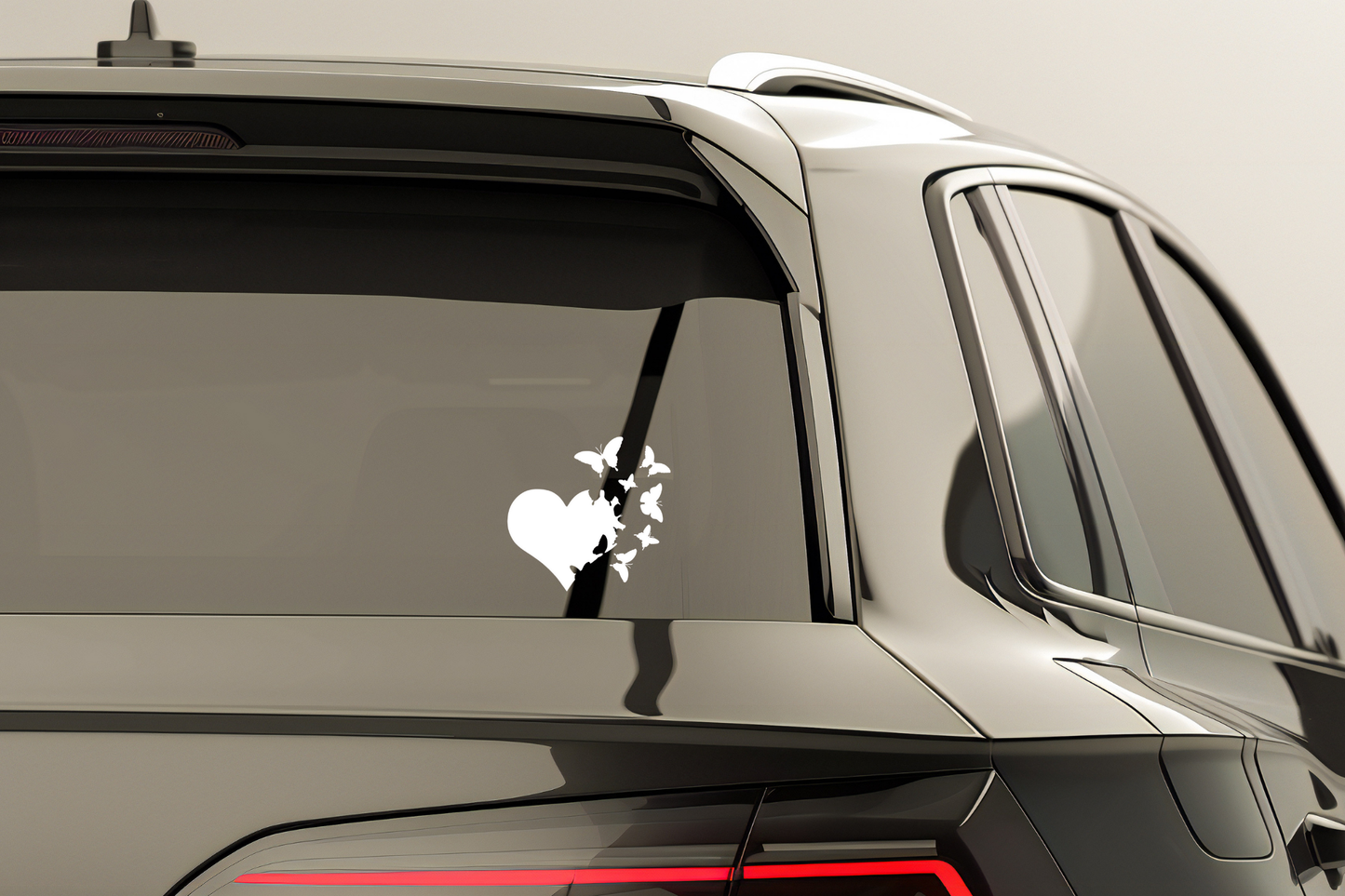 Heart with Butterflies Vinyl Sticker