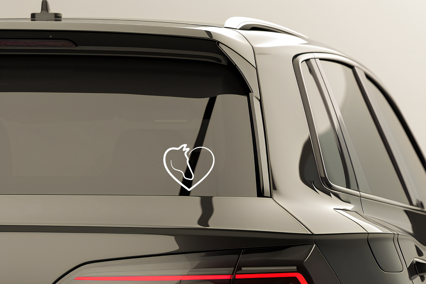 Horse Heart Vinyl Sticker